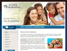 Tablet Screenshot of flynnorthodontics.com